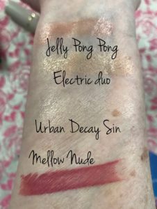 swatches from Ipsy Summer Friday glam bag May 2017, neversaydiebeauty.com