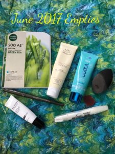 empty beauty products from June 2017, neversaydiebeauty.com