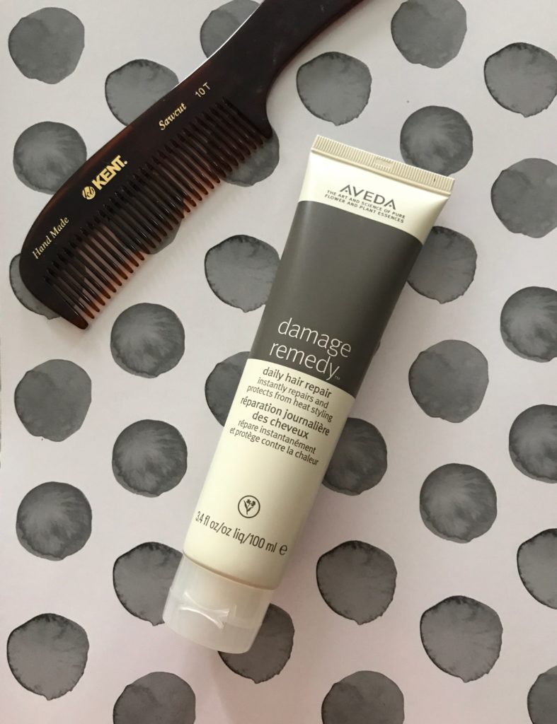 Aveda Damage Remedy tube with Kent comb, neversaydiebeauty.com
