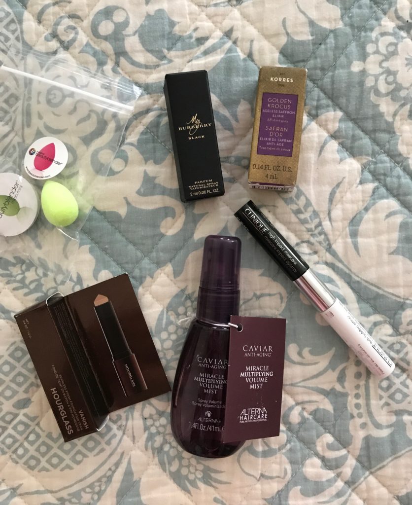 Sephora Play bag, contents, August 2017