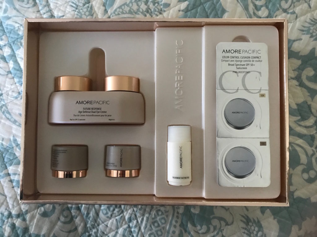 open box, AmorePacific Future Response Age Defense kit, neversaydiebeauty.com