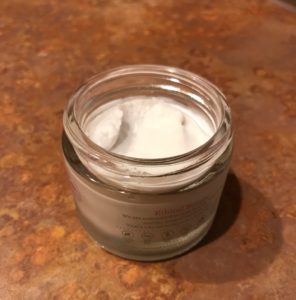 open jar of Derma E Microdermabrasion Scrub to show the scrub inside, neversaydiebeauty.com