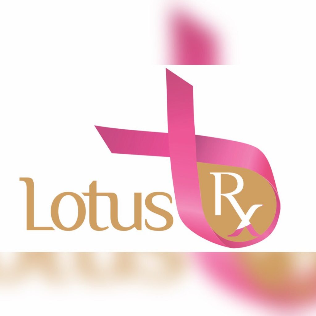 LotusRx breast cancer awareness logo