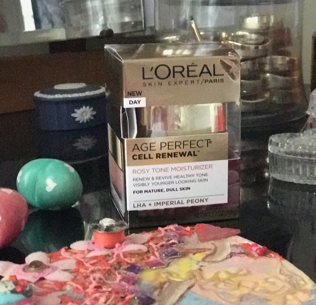 L'Oreal Age Perfect Cell Renewal Rosy Tone Moisturizer, outer packaging, neversaydiebeauty.com