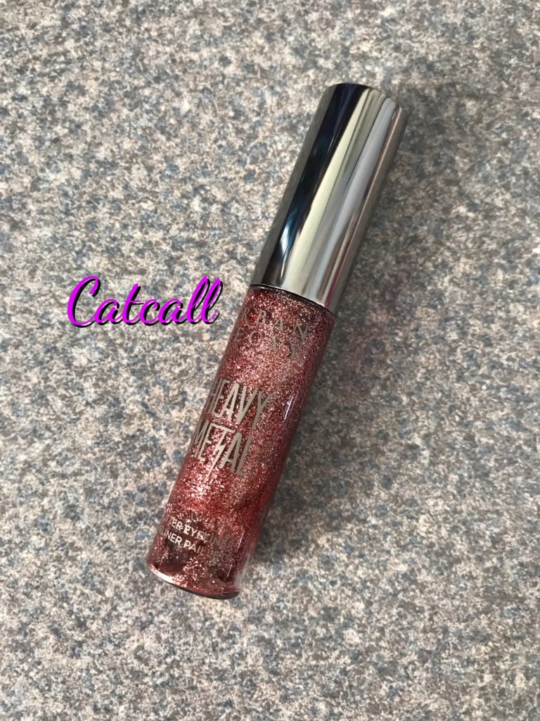 Urban Decay Heavy Metal Glitter Liner tube,pink shade Catcall, neversaydiebeauty.com