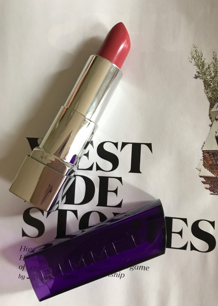 Rimmel Moisture Renew lipstick in shade Coral Garden, neversaydiebeauty.com