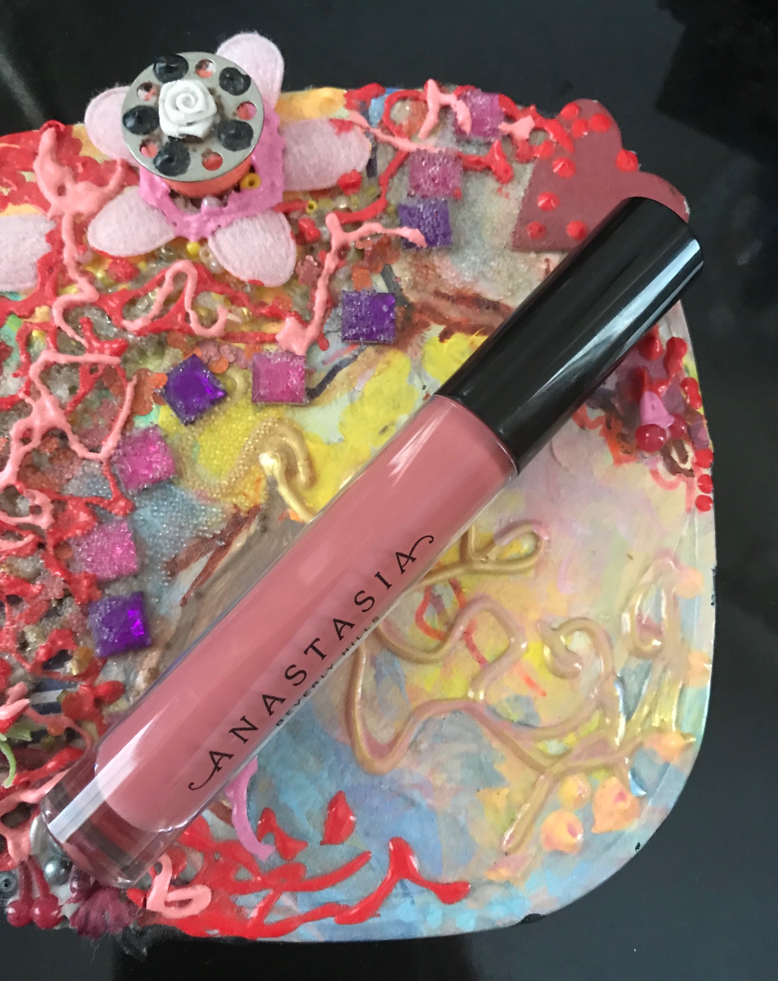Anastasia Beverly Hills Lip Gloss tube in Caramel, neversaydiebeauty.com