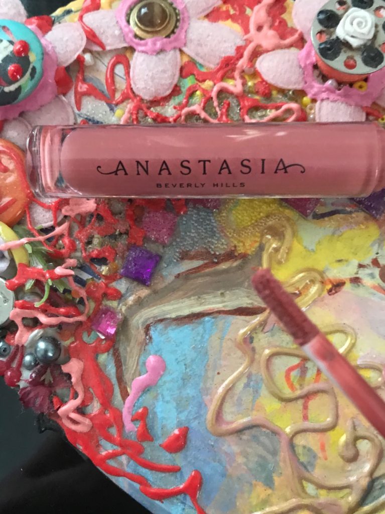 Anastasia Beverly Hills Lip Gloss in Caramel with the wand applicator, neversaydiebeauty.com