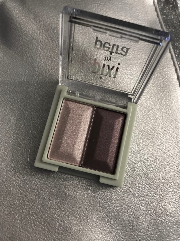 Pixi by Petra eyeshadow duo, Orchid Ornament - pale orchid and deep purple shimmer shadows, neversaydiebeauty.com
