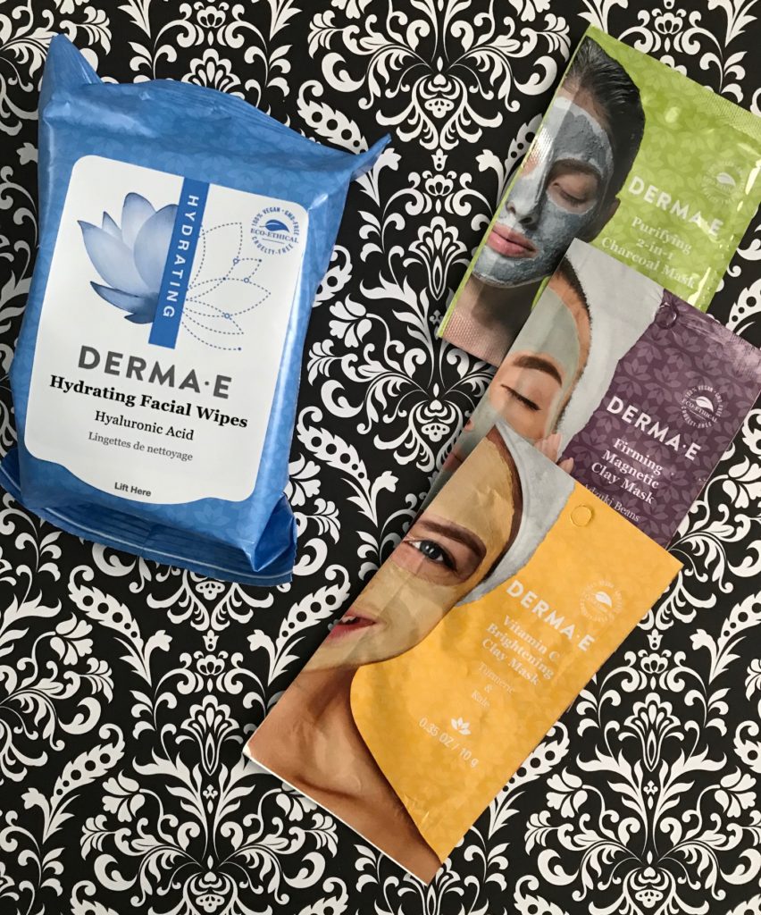 Derma E Hydrating Facial Wipes & 3 masks, neversaydiebeauty.com