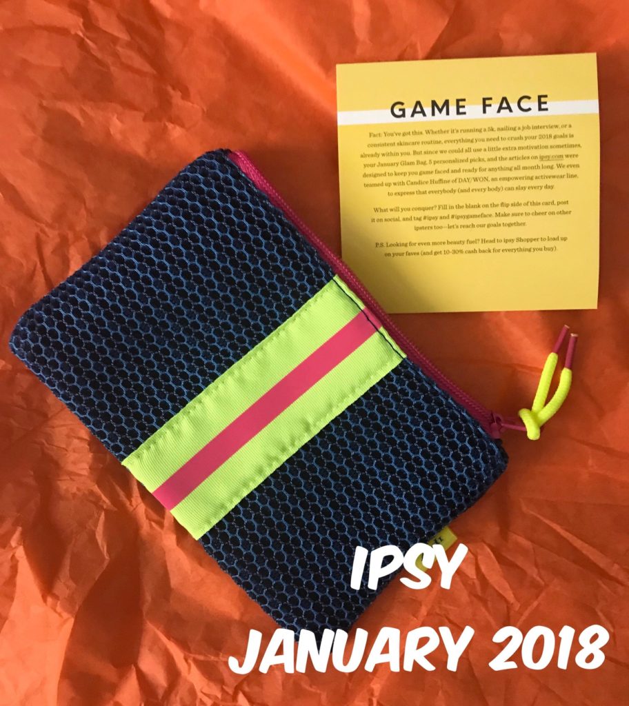 Ipsy bag for January 2018, neversaydiebeauty.com