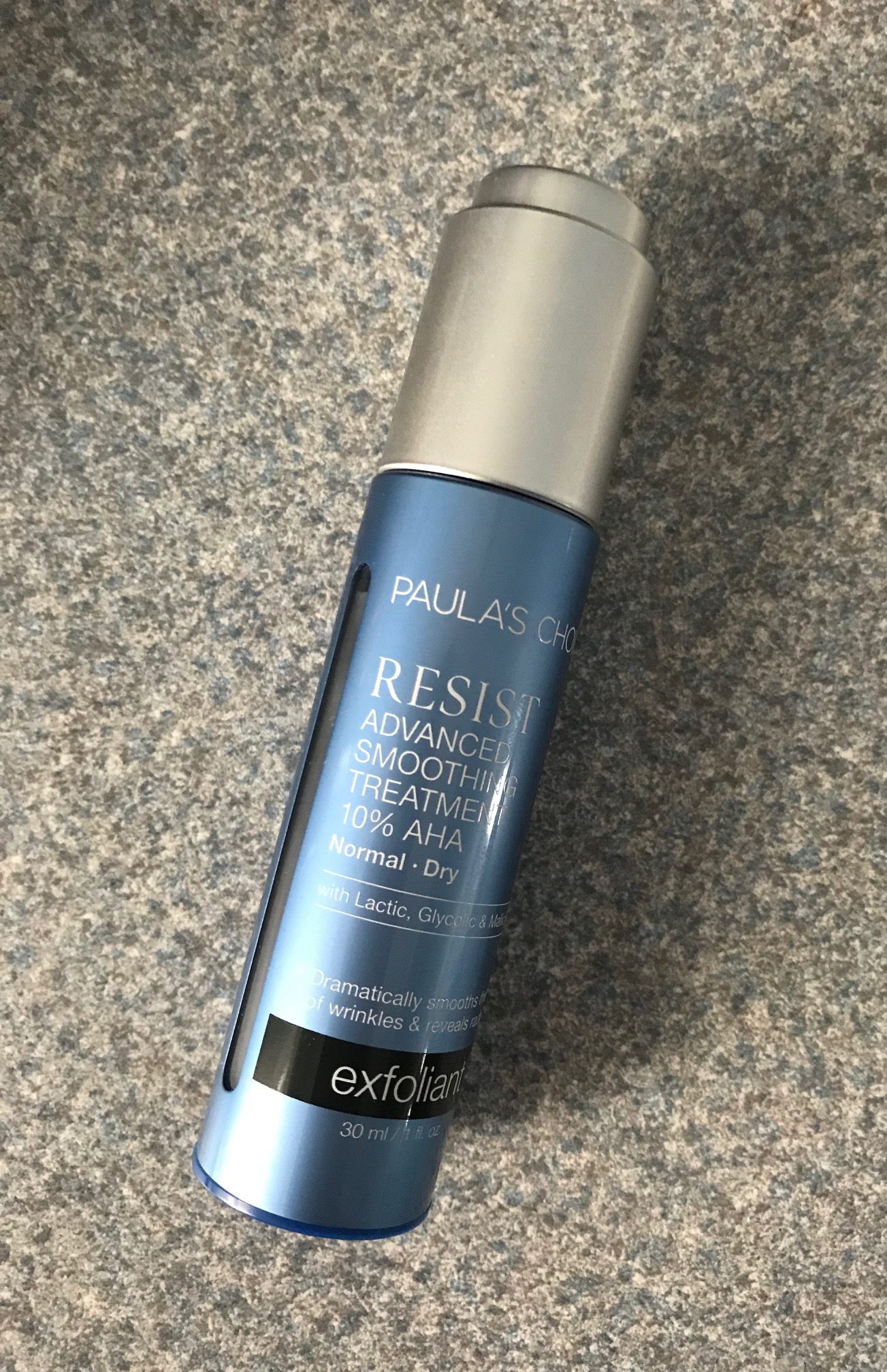 Paula's Choice RESIST Advanced Smoothing Treatment 10% AHA bottle, neversaydiebeauty.com
