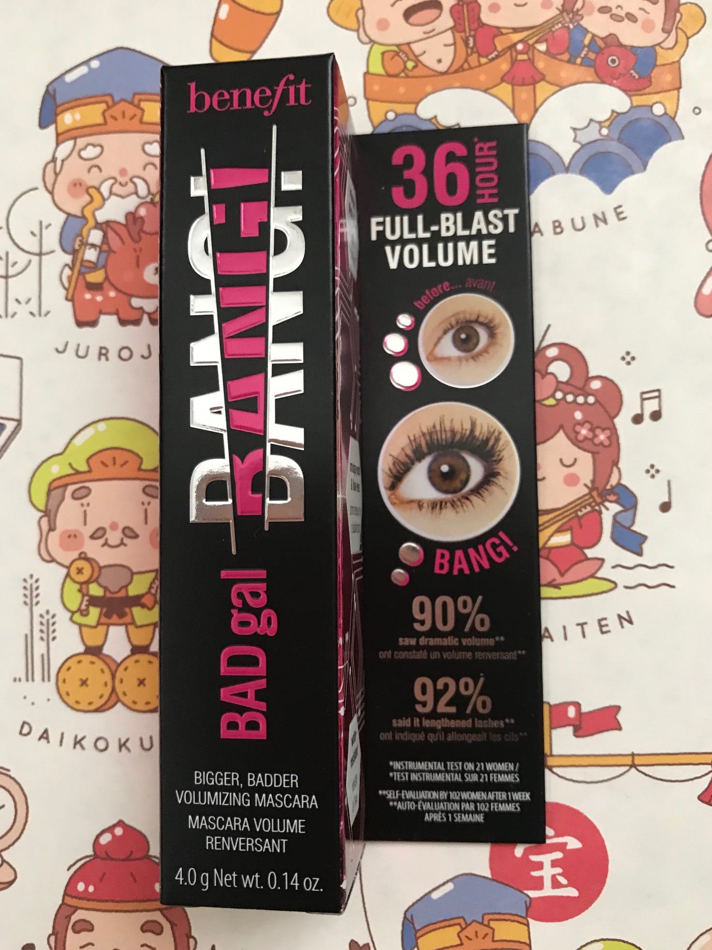 Benefit Bad Gal Bang! Mascara outer packaging, neversaydiebeauty.com