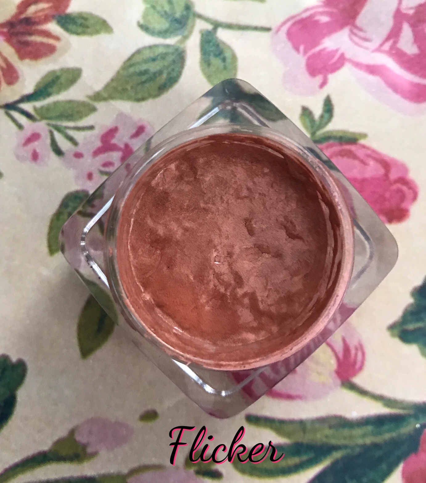butter London Glazen Gelee Blush open jar in Flicker, an apricot shade, neversaydiebeauty.com