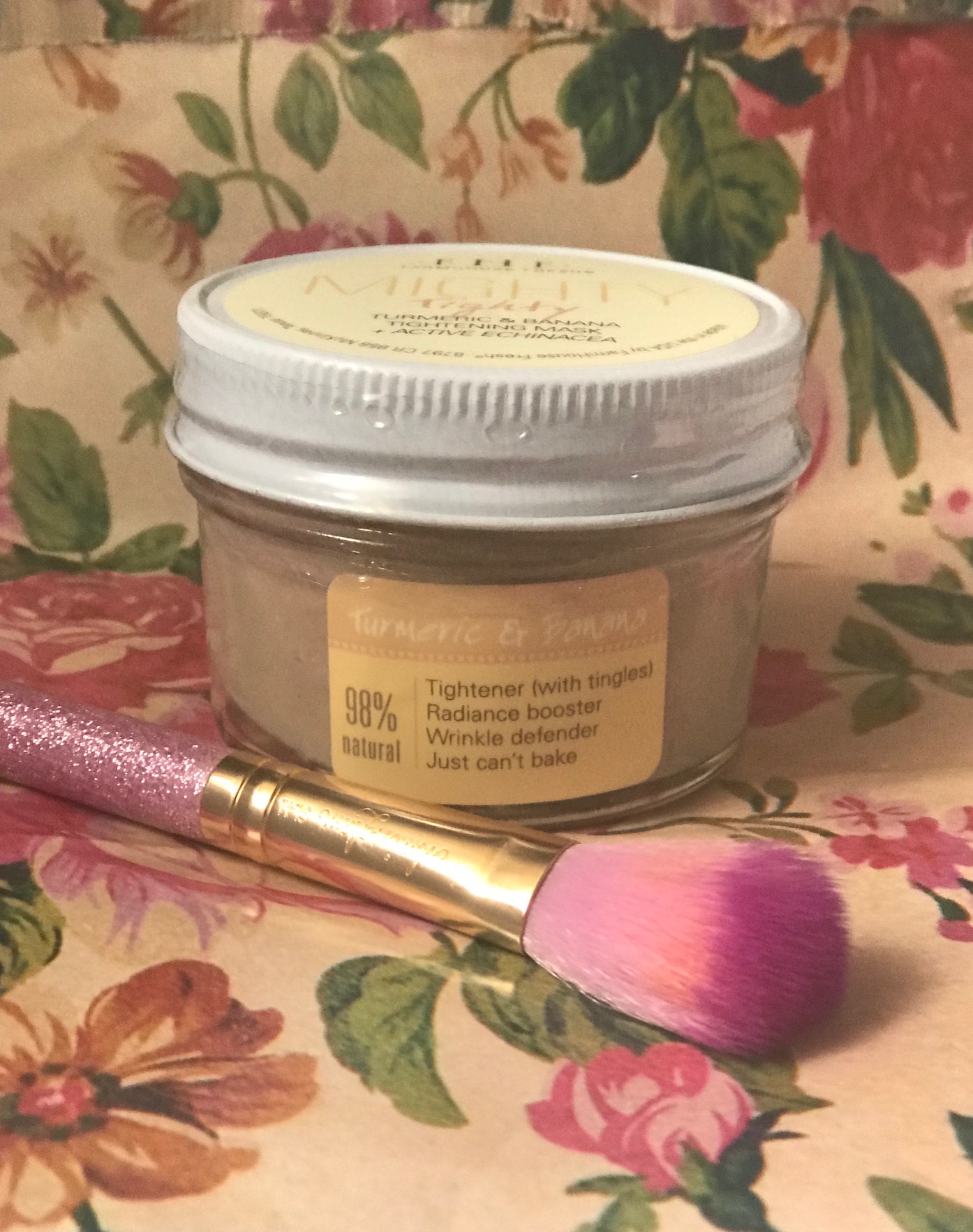 jar of Farmhouse Fresh Mighty Tighty Tightening Mask, neversaydiebeauty.com