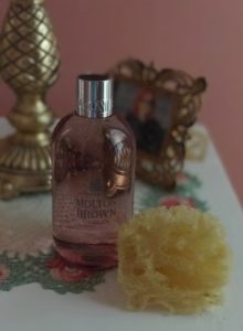 Molton Brown Rhubarb & Rose Bath & Shower Gel, neversaydiebeauty.com