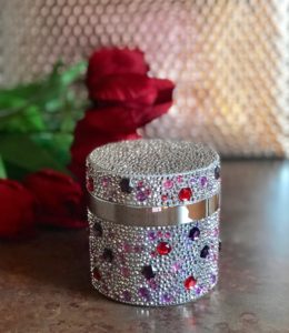 "Troll Jeweled" crystal encrusted jar of PRAI Throat & Decolletage Cream, neversaydiebeauty.com