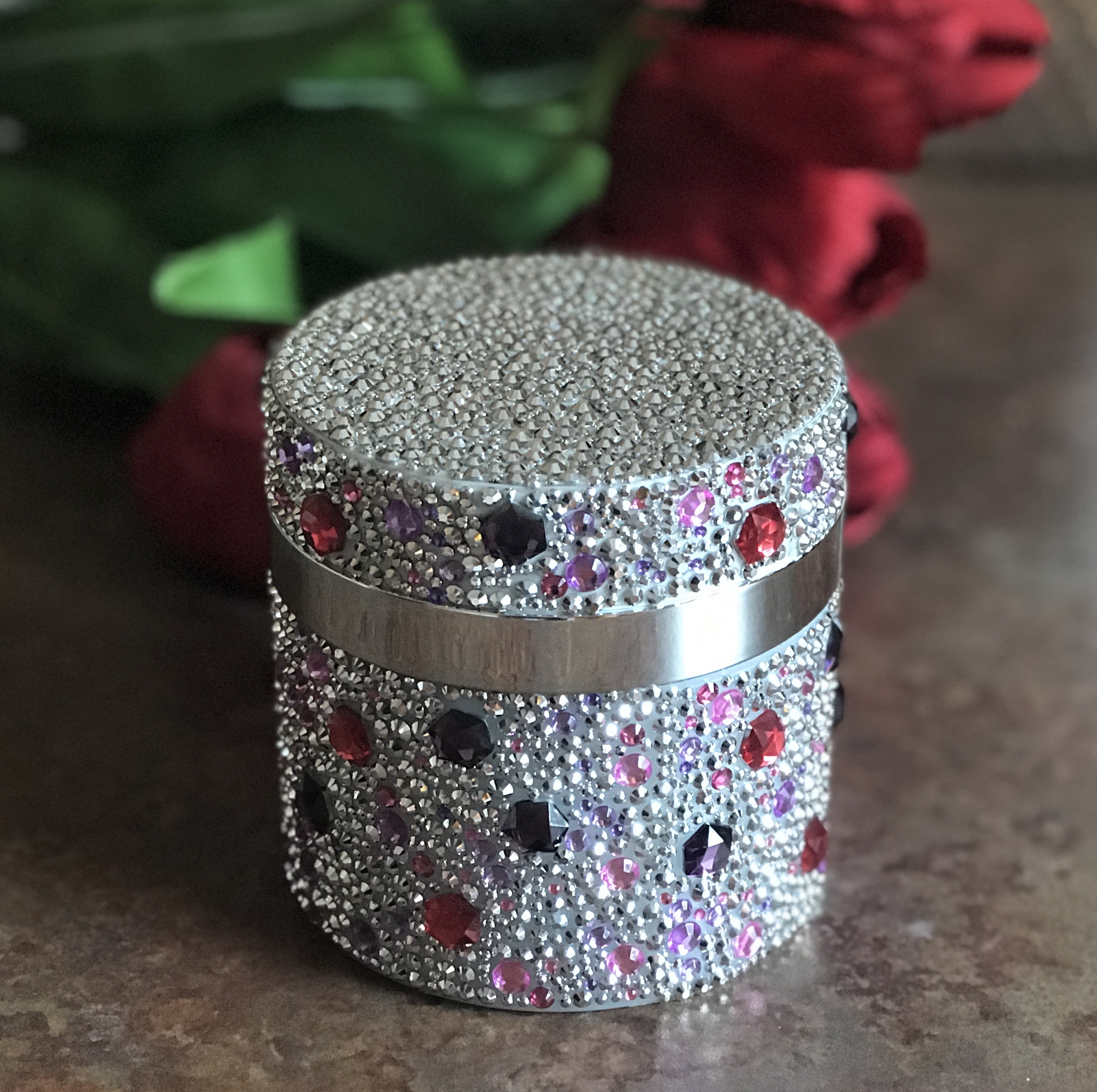 crystal encrusted jar of PRAI Throat & Decolletage Cream, neversaydiebeauty.com
