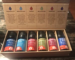 open presentation box of Gurunanda Top 6 Essential Oil Blends