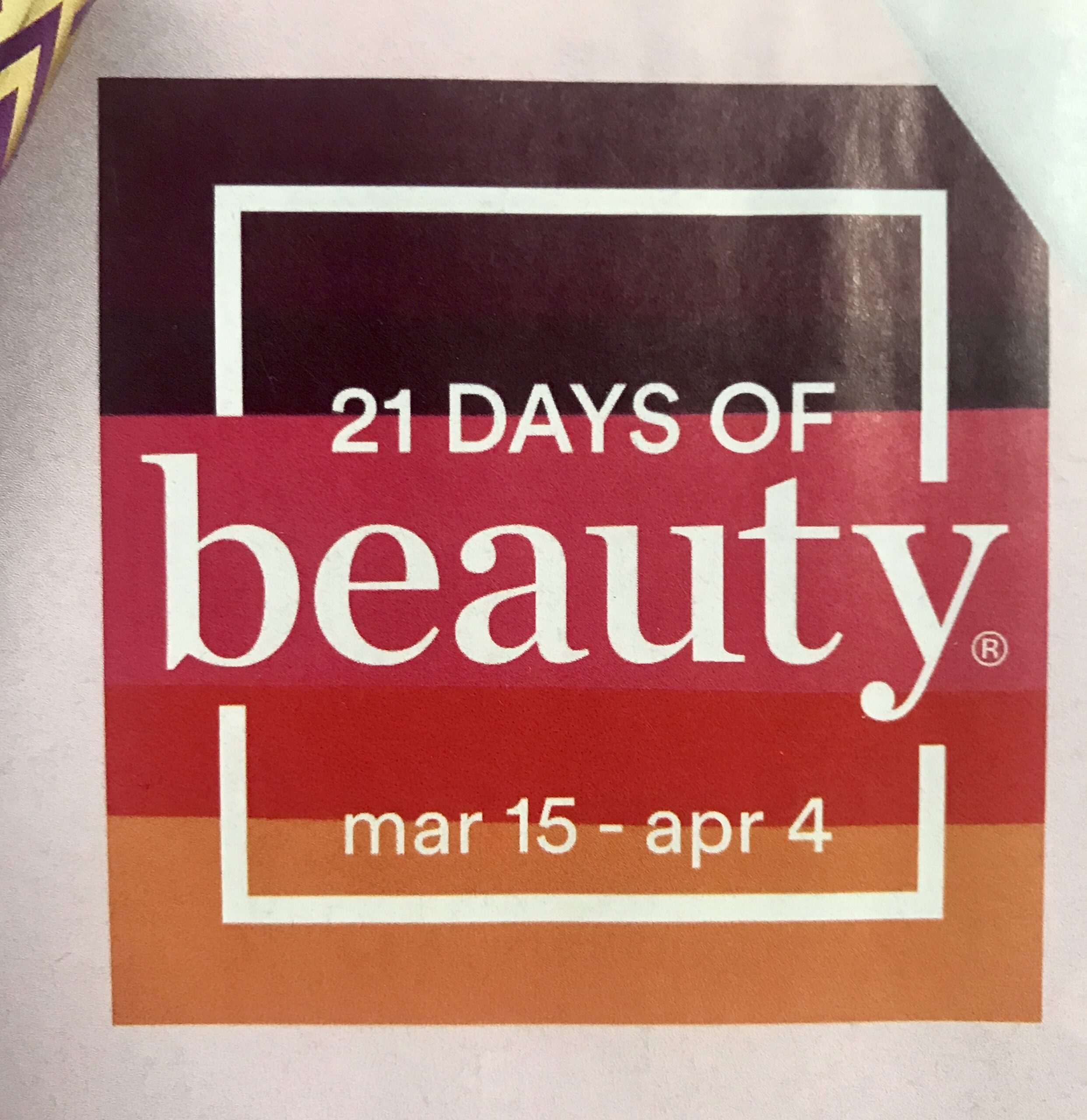 Ulta 21 Days of Beauty logo for Spring 2020
